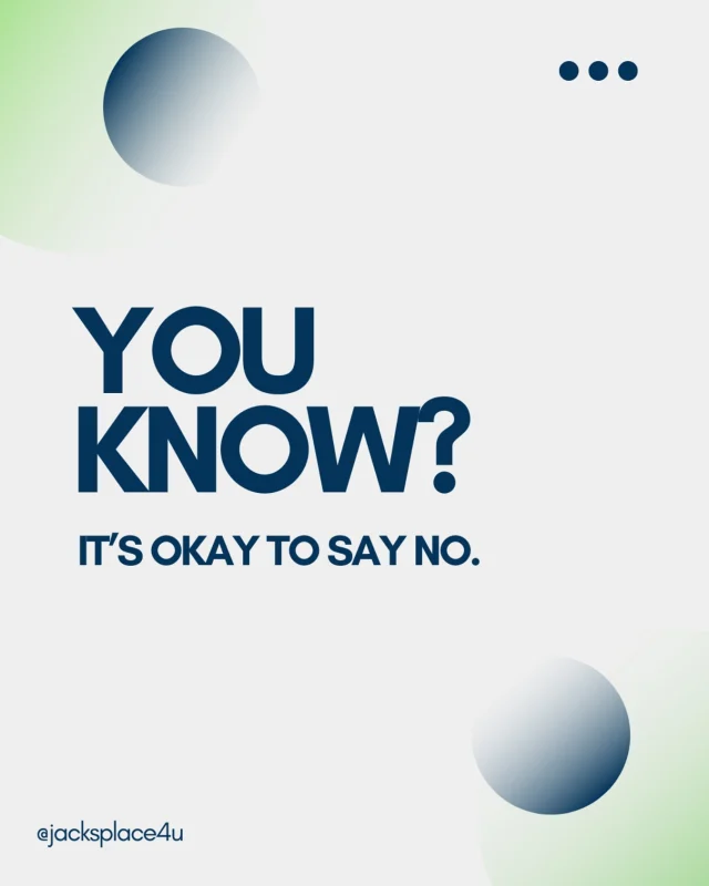 Setting boundaries isn’t about being selfish; it’s about taking care of your mental health. 

Whether it’s saying no to extra work, taking time for yourself, or limiting negative influences, boundaries protect your energy.

Remember: It’s okay to say no.

#HealthyBoundaries #MensMentalHealth #MentalHealthMatters