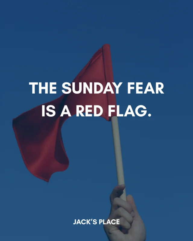 If Sunday nights feel like a panic attack every week — that’s not “normal stress.”
That’s your brain waving a red flag.

Tight chest. Dread in your gut. Lying awake at 2AM planning your escape.
You’re not just being dramatic.
Your mind and body are trying to tell you: this isn’t sustainable.

The longer you ignore it, the bigger the problem gets.
Stress turns into burnout.
Burnout turns into depression.
And by the time it shows up properly, it’s 10x harder to sort.

You don’t have to stay stuck.
You can change the job, change the environment, change how you deal with pressure — but it starts with admitting you’re running on fumes.

Red flags are there to protect you, not shame you. Listen early. Move smart.

#SundayFear #MensMentalHealth #WorkStress #ListenToYourMind #BurnoutSigns #SortItEarly #MentalStrength